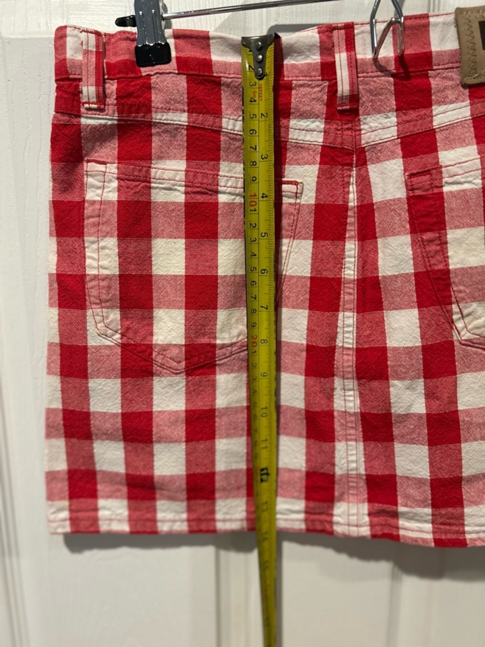 “Dolce & Gabbana D&G Red Gingham Mini Skirt Y2K Cotton Picnic Aesthetic - Picture 8 of 8